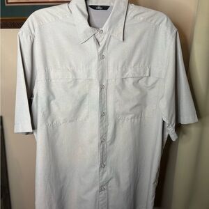 Men's Gray Short Sleeve Shirt